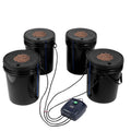 DWC Hydroponics System 4 Buckets 5-Gallon Deep Water Culture Grow