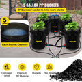 DWC Hydroponic System 5 Gallon 5 Buckets Deep Water Culture Grow Kit