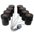 DWC Hydroponics System Deep Water Culture 8 Bucket with Air Pump
