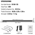 Aquarium Light 48W Full Spectrum 24/7 Timer 48-54