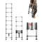 Telescoping Ladder 2540mm Stainless Steel 150kg Capacity 9-Step