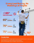 Telescoping Ladder 2540mm Stainless Steel 150kg Capacity 9-Step
