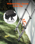 Telescoping Ladder 2540mm Stainless Steel 150kg Capacity 9-Step