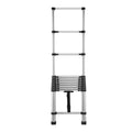 Telescoping Ladder 2540mm Stainless Steel 150kg Capacity 9-Step