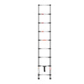 Telescoping Ladder 2540mm Stainless Steel 150kg Capacity 9-Step