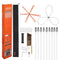 Chimney Sweep Kit 9m Extendable Brush Dual Heads Cleaner Goggles