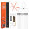 Chimney Sweep Kit 10m Extendable Brush Fireplace Cleaner Dual Heads