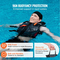 Life Vest PFD 96N Buoyancy Waterproof Nylon Men Women L