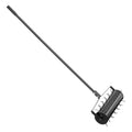 Rolling Lawn Aerator 525mm 33 Spikes Manual Garden Tool Black