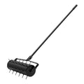 Rolling Lawn Aerator 525mm 33 Spikes Manual Garden Tool Black