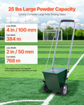 Dry Line Marker 2-Wheel 50-100mm Heavy Duty Steel Chalker 11.3kg