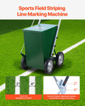 Dry Line Marker 4-Wheel 50/100mm Heavy Duty Steel Chalker 22.7kg