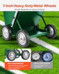 Dry Line Marker 4-Wheel 50/100mm Heavy Duty Steel Chalker 22.7kg