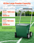 Dry Line Marker 4-Wheel Heavy Duty Steel Chalker 29.5kg