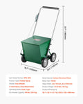 Dry Line Marker 4-Wheel Heavy Duty Steel Chalker 29.5kg