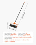 Rolling Lawn Aerator 410mm Manual 42 Spikes Fillable Drum 60in Handle