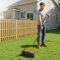 Rolling Lawn Aerator 410mm Manual 42 Spikes Fillable Drum 60in Handle