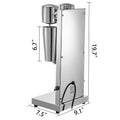 Commercial Milkshake Maker Double Head Thickshake Frother Steel