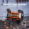 Jewelry Polisher Bench Grinder 3590RPM Buffing Machine 3 Wheels