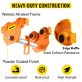 Manual Trolley 5 Ton Load Capacity Beam Track Roller Dual Wheels