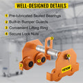 Manual Trolley 5 Ton Load Capacity Beam Track Roller Dual Wheels