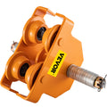 Manual Trolley 5 Ton Load Capacity Beam Track Roller Dual Wheels