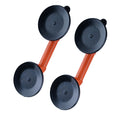 Glass Suction Cup 119mm 2 Pack 150kg Load Capacity Aluminum Handle