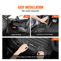VEVOR Tesla Model Y 2021-2024 Floor Mats 3pc TPE Liners Automotive