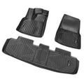 VEVOR Tesla Model Y 2021-2024 Floor Mats 3pc TPE Liners Automotive