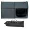 Bed Tent, Pongee Fabric, 4 Doors Breathable Dream Tent with 7 mm Fiber Poles on Bed Privacy, Full Size Block out Light Sleeping Bed Canopy, Fit for Kids Playhouse and Adults Sleeping Tent
