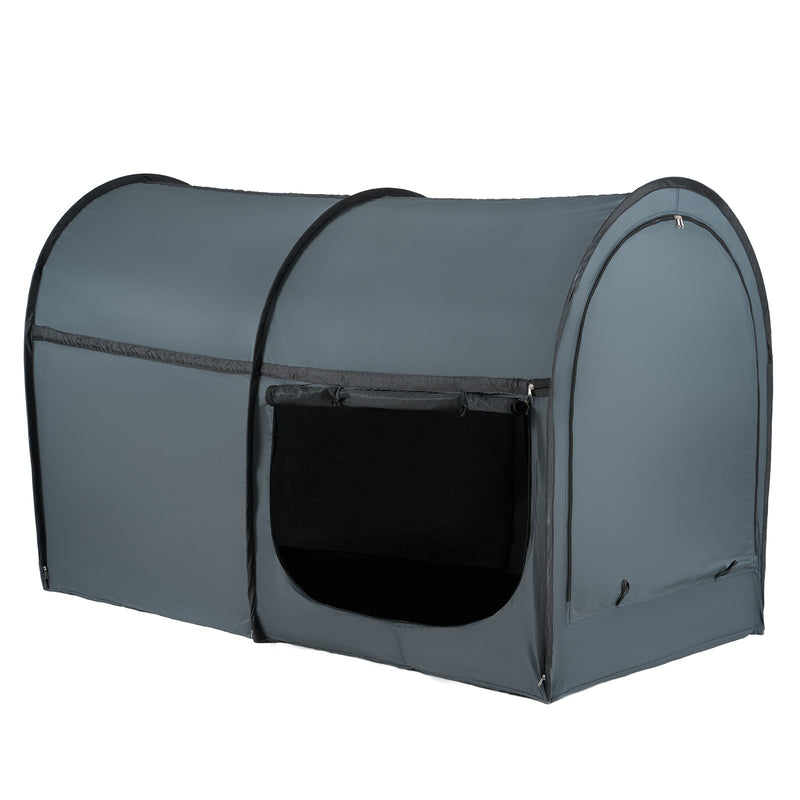 Bed Tent 4 Doors Full Size Block Out Light Privacy Canopy Kids Adults
