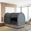 Bed Tent 4 Doors Full Size Block Out Light Privacy Canopy Kids Adults