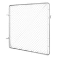 Chain Link Fence Gate 70x72in Galvanized Rust-Resistant Farm