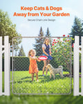 Chain Link Fence Gate 70x72in Galvanized Rust-Resistant Farm