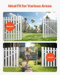 Chain Link Fence Gate 70x72in Galvanized Rust-Resistant Farm