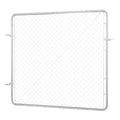 Chain Link Fence Gate 70x72in Galvanized Rust-Resistant Farm