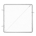 Chain Link Fence Gate 70x72in Galvanized Rust-Resistant Farm