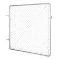 Chain Link Fence Gate 70x72in Galvanized Rust-Resistant Farm