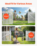 Chain Link Fence Gate 183x122cm Galvanized Rust-Resistant Farm