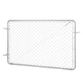 Chain Link Fence Gate 183x122cm Galvanized Rust-Resistant Farm
