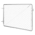 Chain Link Fence Gate 183x122cm Galvanized Rust-Resistant Farm