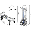 Aluminum 3 in 1 Hand Truck Convertible Folding Dolly