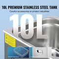 Ultrasonic Cleaner 10L Digital Timer Heater Stainless Steel
