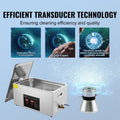 Ultrasonic Cleaner 22L Digital Timer Heating Sonic Machine