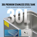 Ultrasonic Cleaner 30L Digital Timer Heater Stainless Steel
