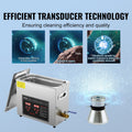 VEVOR Ultrasonic Cleaner 6L Digital Timer Heater Jewelry Watch Rings