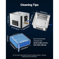 15L Ultrasonic Cleaner, Professional Ultrasonic Cleaner Machine with Cleaning Basket & Digital Display, 240W Stainless Steel 40kHz Industrial Cleaning Machine for Parts, Carburetors, Instruments