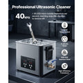 10L Ultrasonic Cleaner, Professional Ultrasonic Cleaner Machine with Cleaning Basket & Digital Display, 180W Stainless Steel 40kHz Cleaning Machine for Watches, Razors, Jewelry, Coins, and More