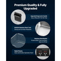 10L Ultrasonic Cleaner, Professional Ultrasonic Cleaner Machine with Cleaning Basket & Digital Display, 180W Stainless Steel 40kHz Cleaning Machine for Watches, Razors, Jewelry, Coins, and More