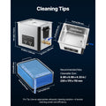 10L Ultrasonic Cleaner, Professional Ultrasonic Cleaner Machine with Cleaning Basket & Digital Display, 180W Stainless Steel 40kHz Cleaning Machine for Watches, Razors, Jewelry, Coins, and More